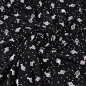 Preview: Reststück French Terry Sommersweat Fische Weiß-Pink / Schwarz